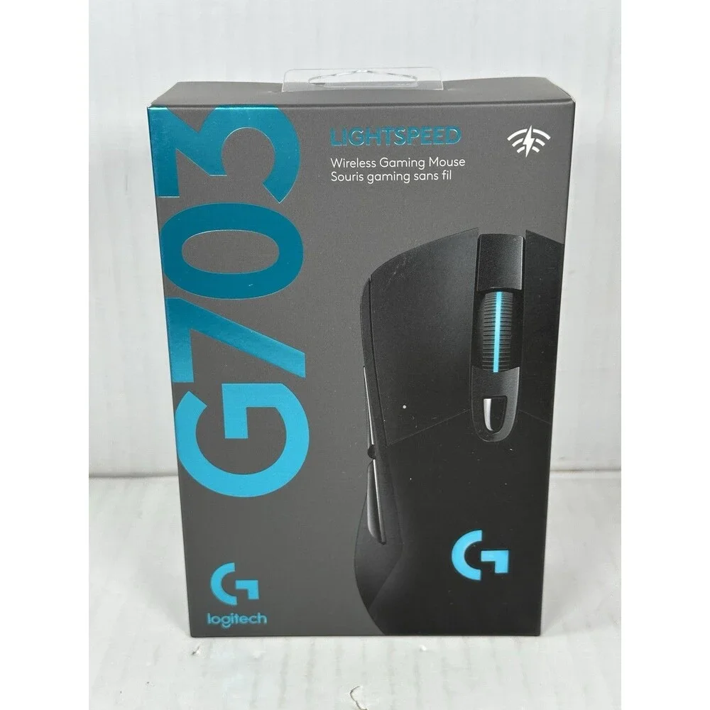 Logitech G703 Lightspeed Wireless Gaming Mouse HERO 25K RGB Black Sealed NEW